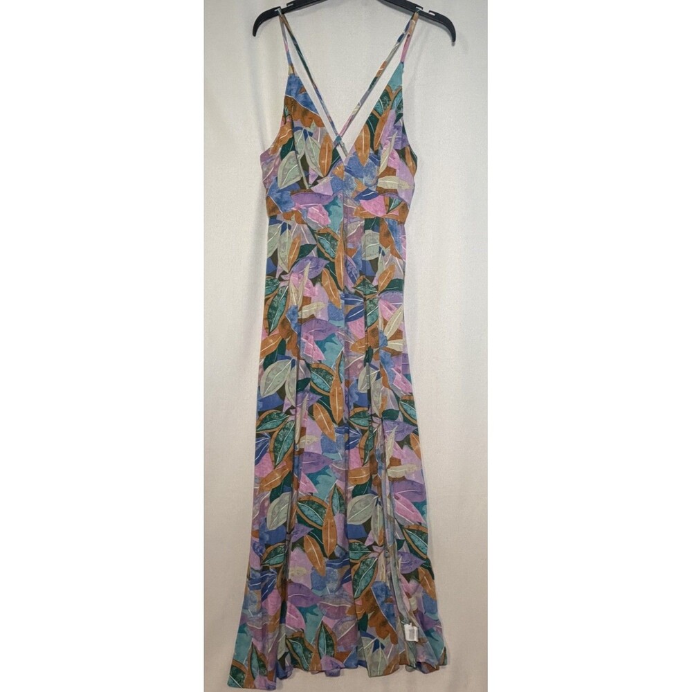 Cupshe Women’s Large Sunny Days Tropical Maxi Dress Strappy Floral Lightweight